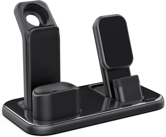Upgraded 3 in 1 Charging Stand for Iwatch Series 7/6/5/4/3/2/1, Charging Station Dock Compatible with Airpods Pro/1/2 Iphone Series 13/12/11/Pro/X/Xs/Xr/8/7(Charger & Cables Required)